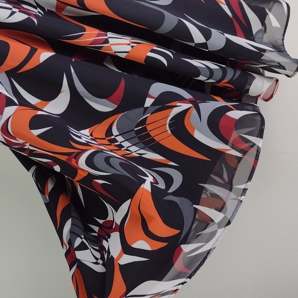 BISOU BISOU Black Very Leather Like Strap Modern Art Graphic Captivating Tank - Picture 4 of 16